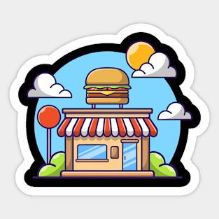 Burger Shop Sticker